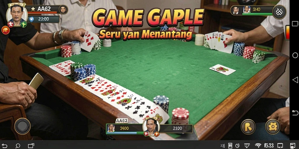 Tampilan gameplay seru dan interaktif di AA62.
