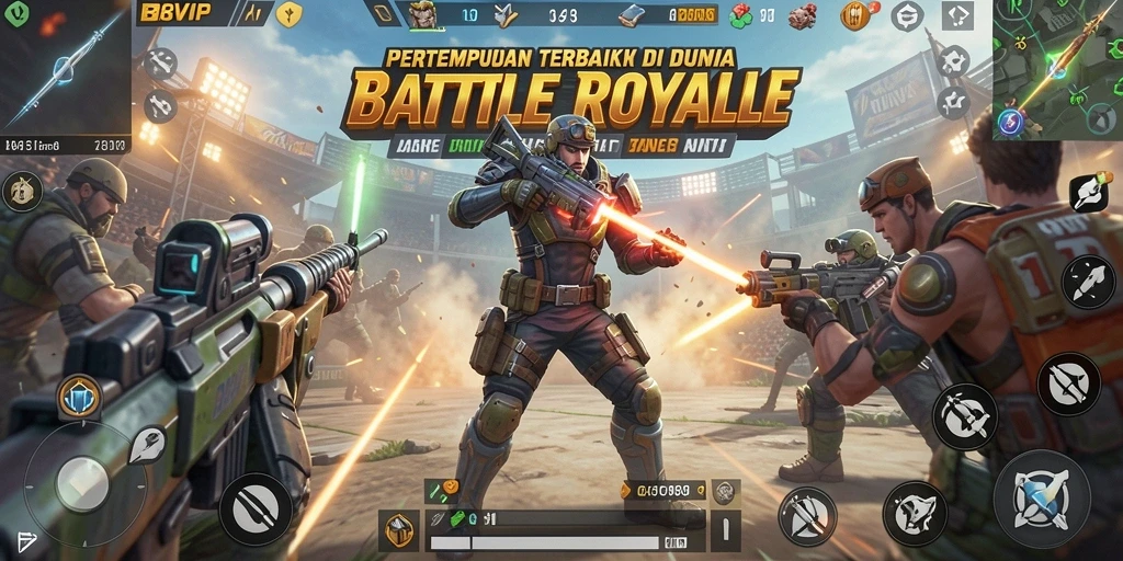 Tampilan gameplay B8VIP yang mendebarkan di medan pertempuran.