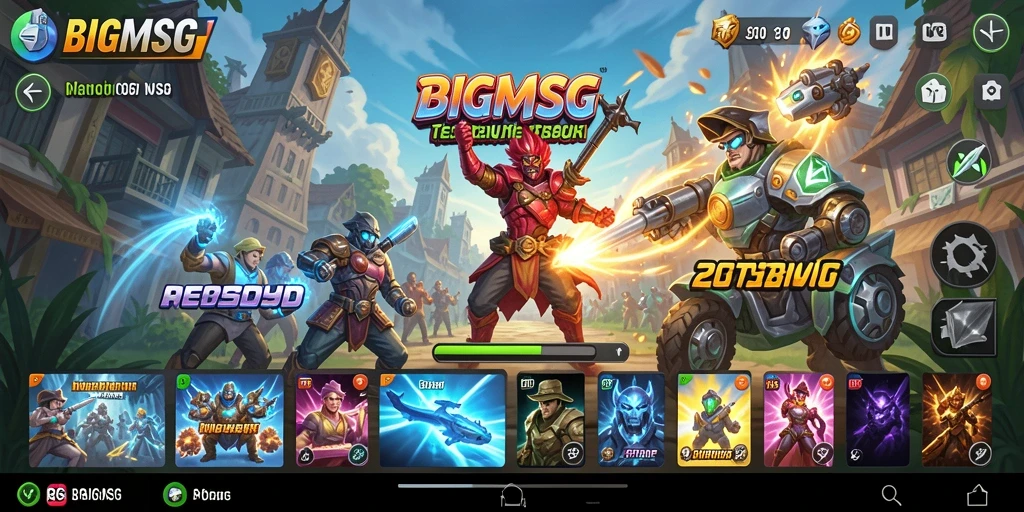 Screenshot utama BIGMSG menampilkan antarmuka pengguna yang sederhana dan intuitif.