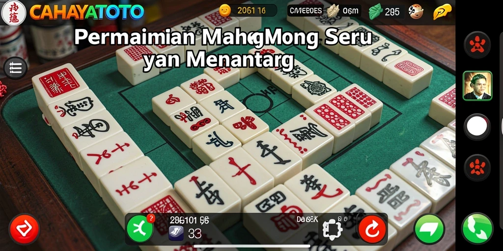 Tampilan gameplay Mahjong yang mengasyikkan di CAHAYATOTO.