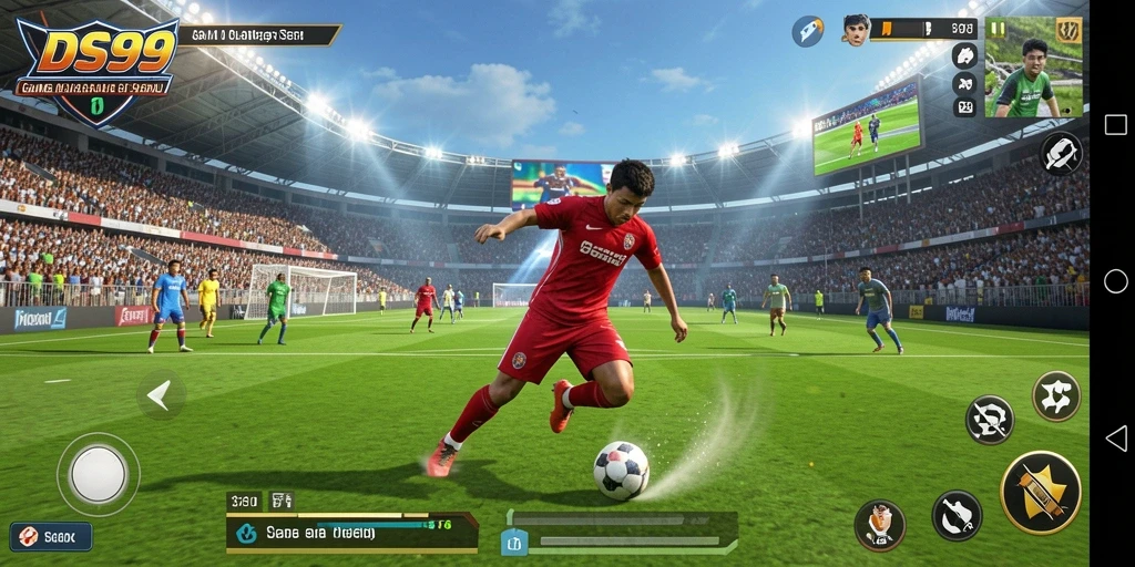 Tampilan gameplay DS99 yang menarik dengan berbagai olahraga.