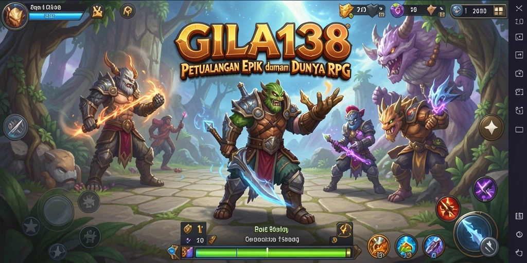Tampilan gameplay RPG GILA138 dengan grafik menawan.