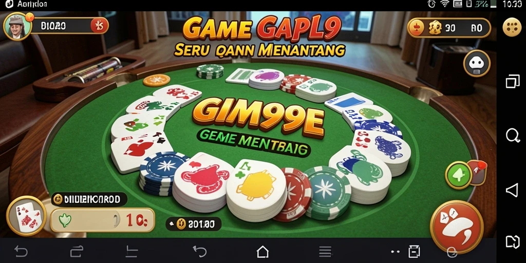 Tampilan menarik dari gameplay Gaple GIM999.