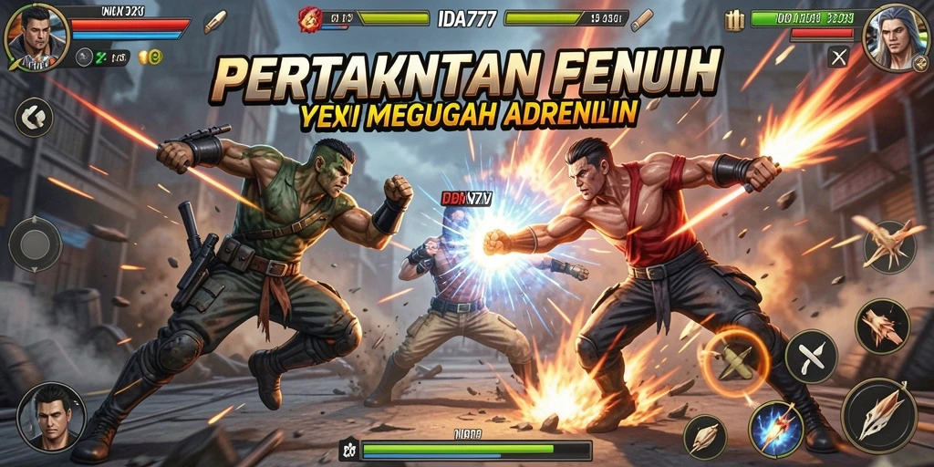 Screenshot utama IDA777 menampilkan gameplay aksi yang seru dan dinamis.