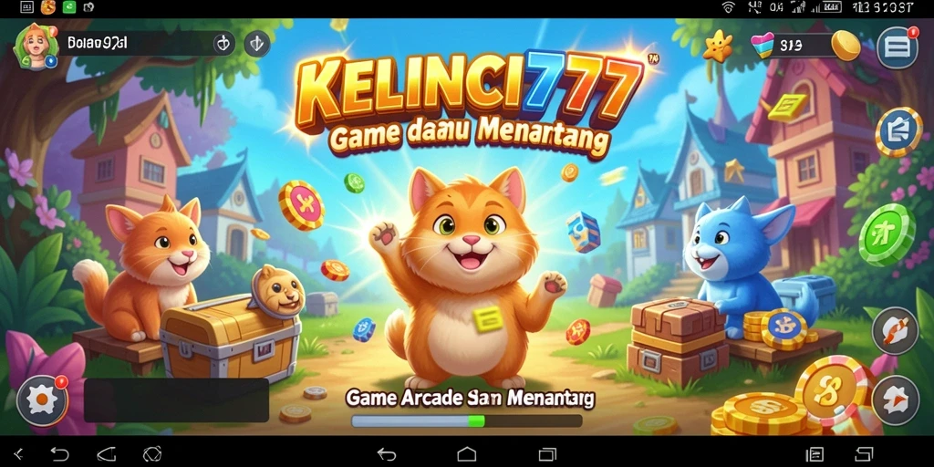 Tampilan menawan gameplay KELINCI777 yang penuh warna.