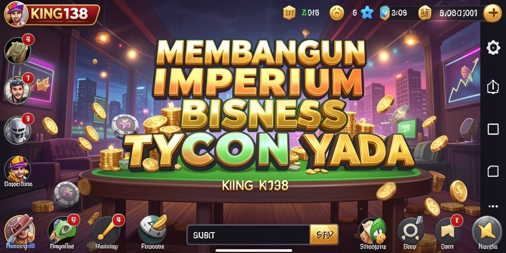 Tampilan gameplay KING138 yang menarik dengan elemen Tycoon.