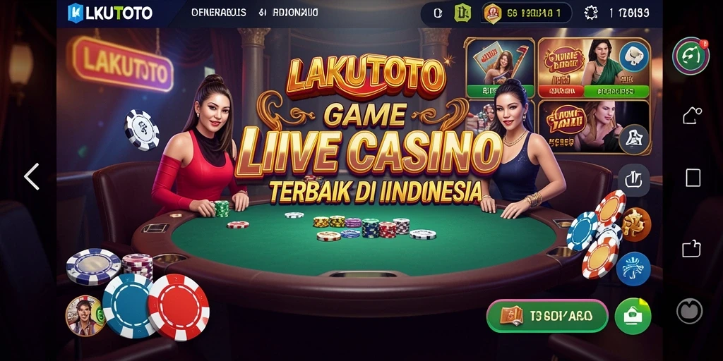 Tampilan gameplay seru dari aplikasi Live Casino LAKUTOTO.