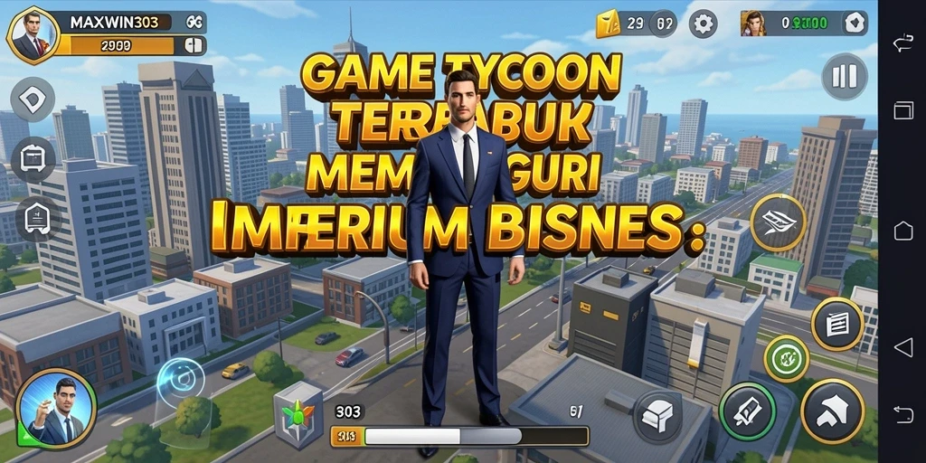 Tampilan gameplay <strong>MAXWIN303</strong> yang menampilkan strategi tycoon yang mendebarkan.