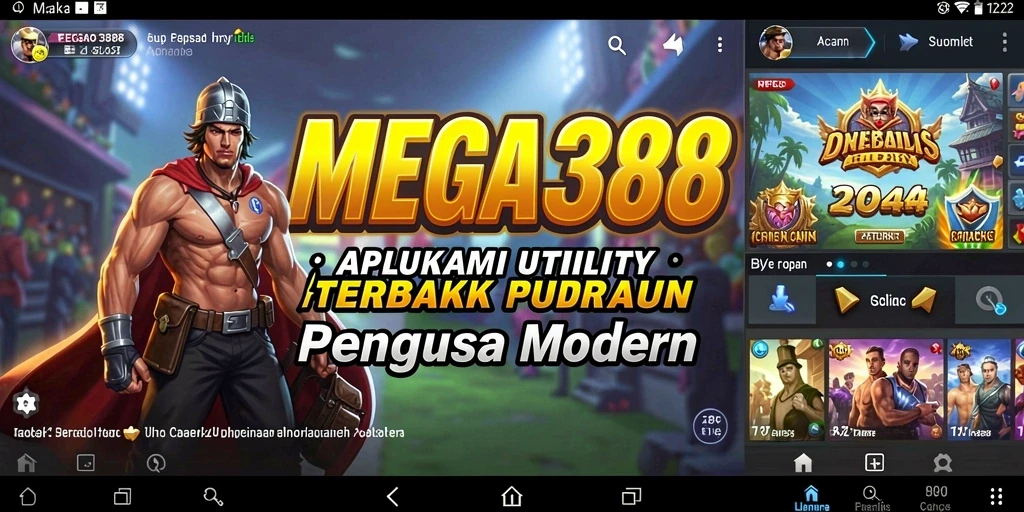 Tampilan antarmuka MEGA388 yang sederhana dan intuitif.