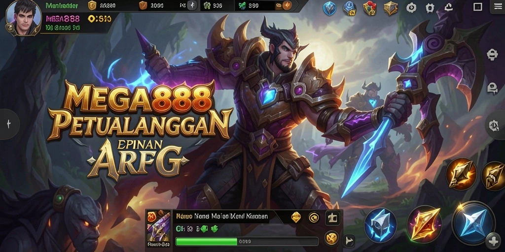 Tangkapan layar MEGA888 menampilkan aksi petualangan seru dalam gameplay ARPG.