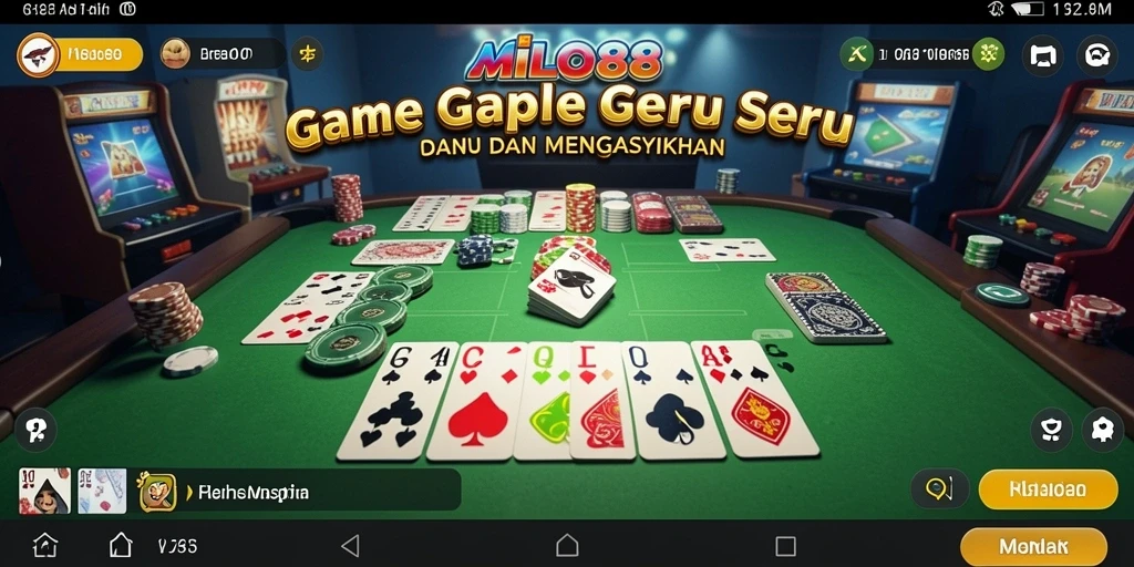 Screenshot gameplay seru dari permainan Gaple di MILO88.