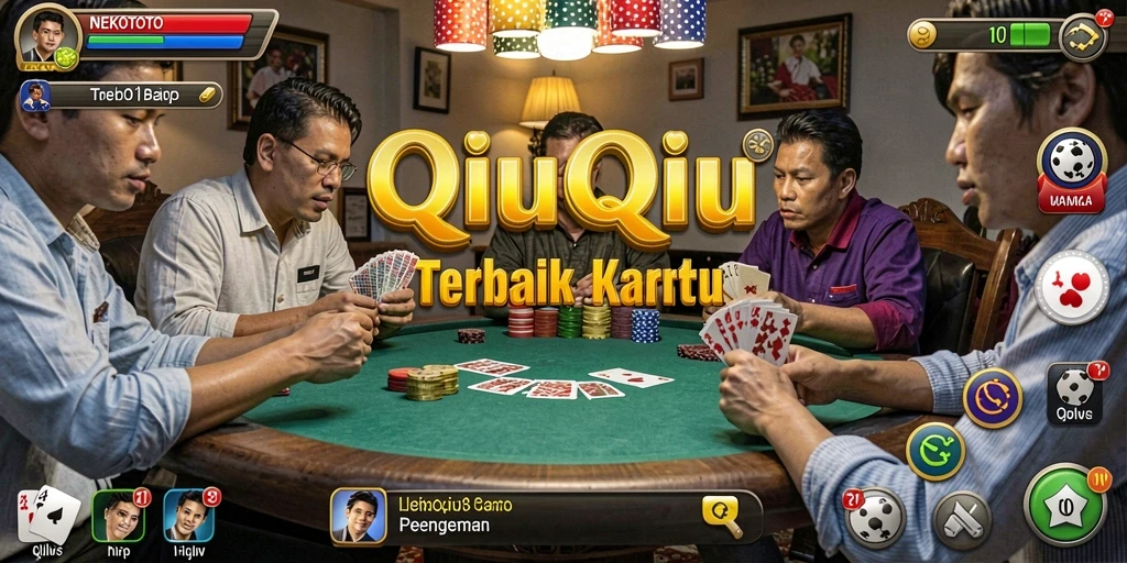 Screenshot gameplay NEKOTOTO menampilkan duel seru antar pemain QiuQiu.