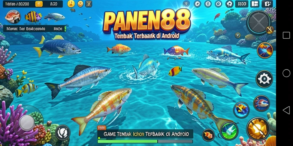 Tampilan menarik dari gameplay Tembak Ikan di PANEN88.