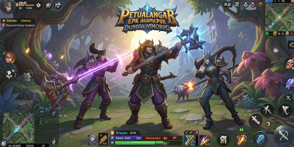 Tampilan gameplay menakjubkan di dunia MMORPG RK88.