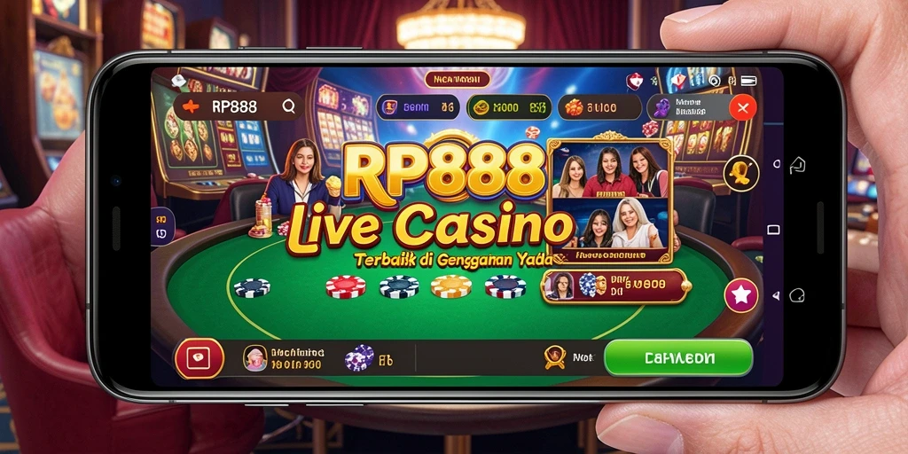 Tampilan gameplay RP888 yang mendebarkan dalam suasana Live Casino.