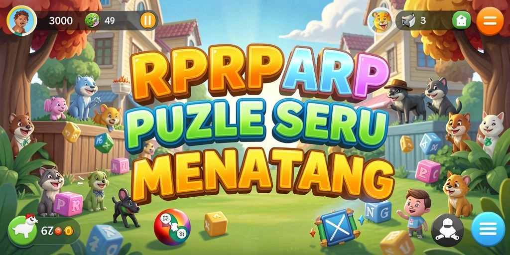 Tampilan gameplay RPRPRP yang seru dan menantang.