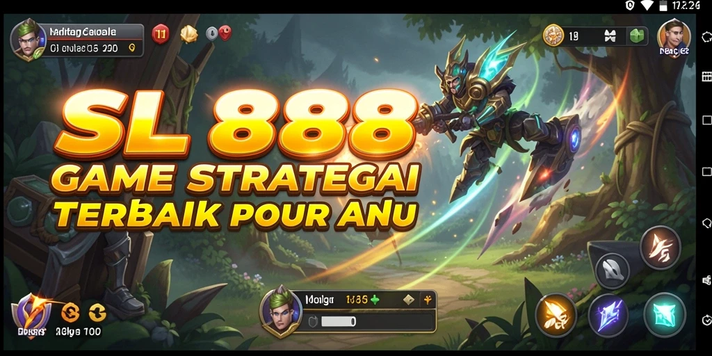 Screenshot utama SL888 menampilkan aksi gameplay strategi yang intens.