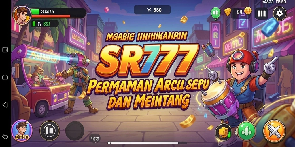 Tampilan aksi seru dari gameplay SR777 yang menantang.