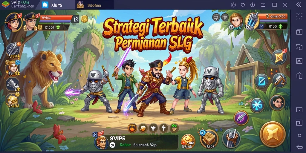 Tangkapan layar menampilkan momen strategis dalam permainan SLG.